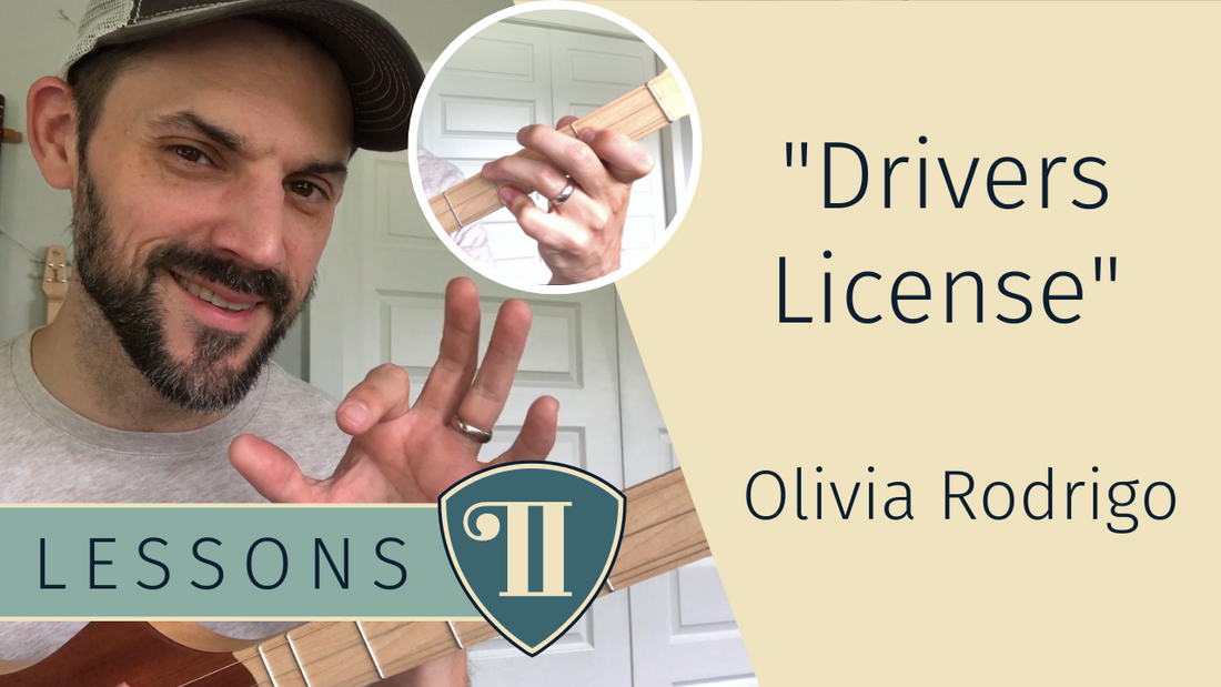 LEARN- Olivia Rodrigo, 'Drivers License'. Stick Dulcimer Guitar (D Strumstick/Seagull Merlin)