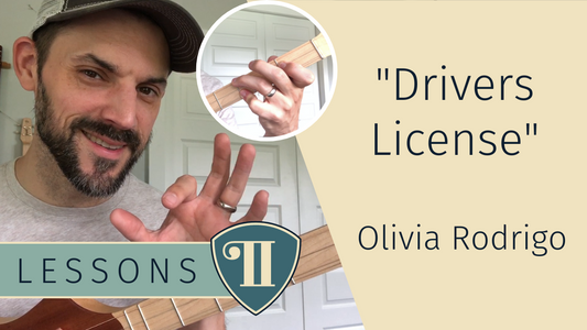 LEARN- Olivia Rodrigo, 'Drivers License'. Stick Dulcimer Guitar (D Strumstick/Seagull Merlin)