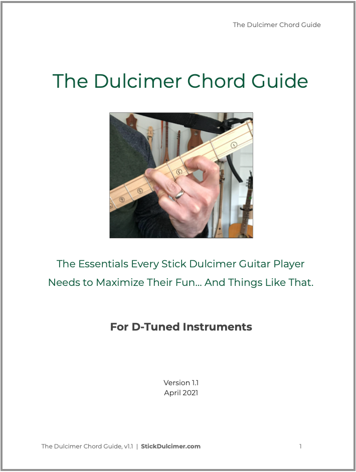 Dulcimer Guitar Chord Guide (in D)