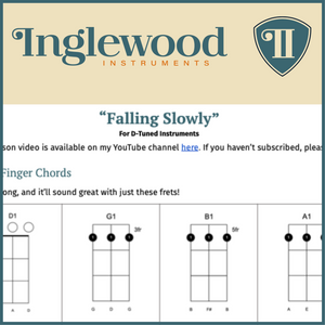 "Falling Slowly" Dulcimer TAB Chord Guide