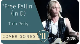 1-Finger "Free Fallin'" (in *D*) on Seagull Merlin Dulcimer Guitar