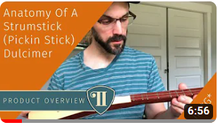 Pickin Instrument Anatomy of a Pickin' Stick Dulcimer (in G, aka Strumstick) – Inglewood ...