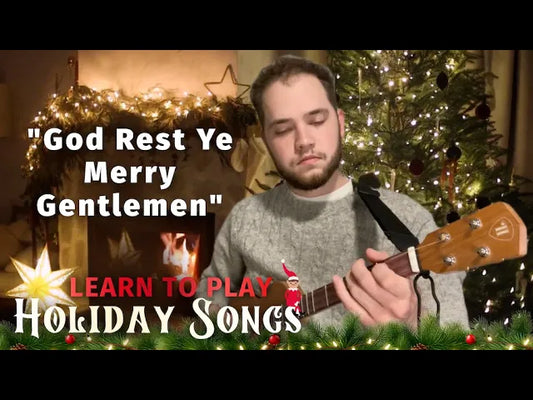 Soothing "God Rest Ye Merry Gentlemen" on Dulcimer Guitar, w/ Justin Blanner