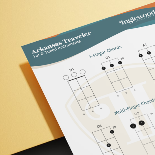 "Arkansas Traveler" Dulcimer Guitar TAB Chord Guide
