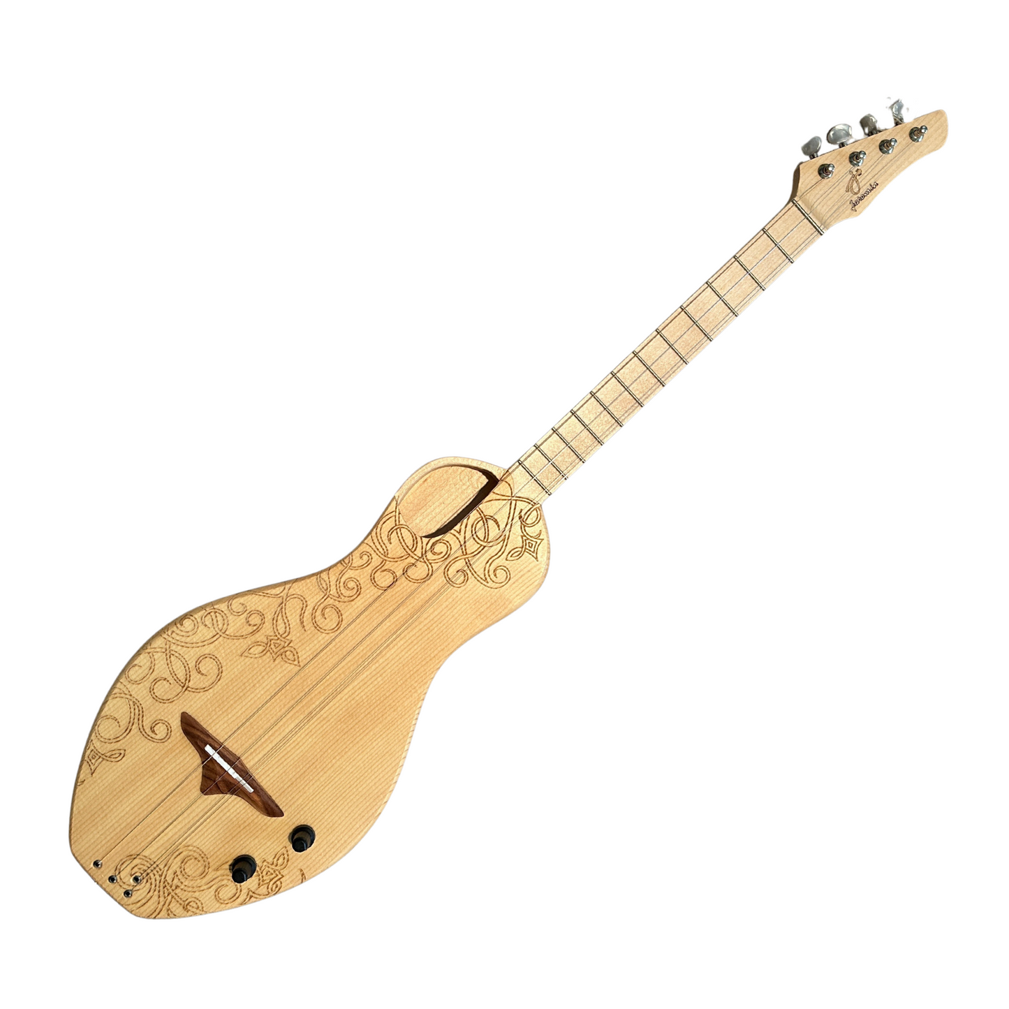 Chromatic Boondocker Celtic Maple + Spruce Dulcimer Electric/Acoustic
