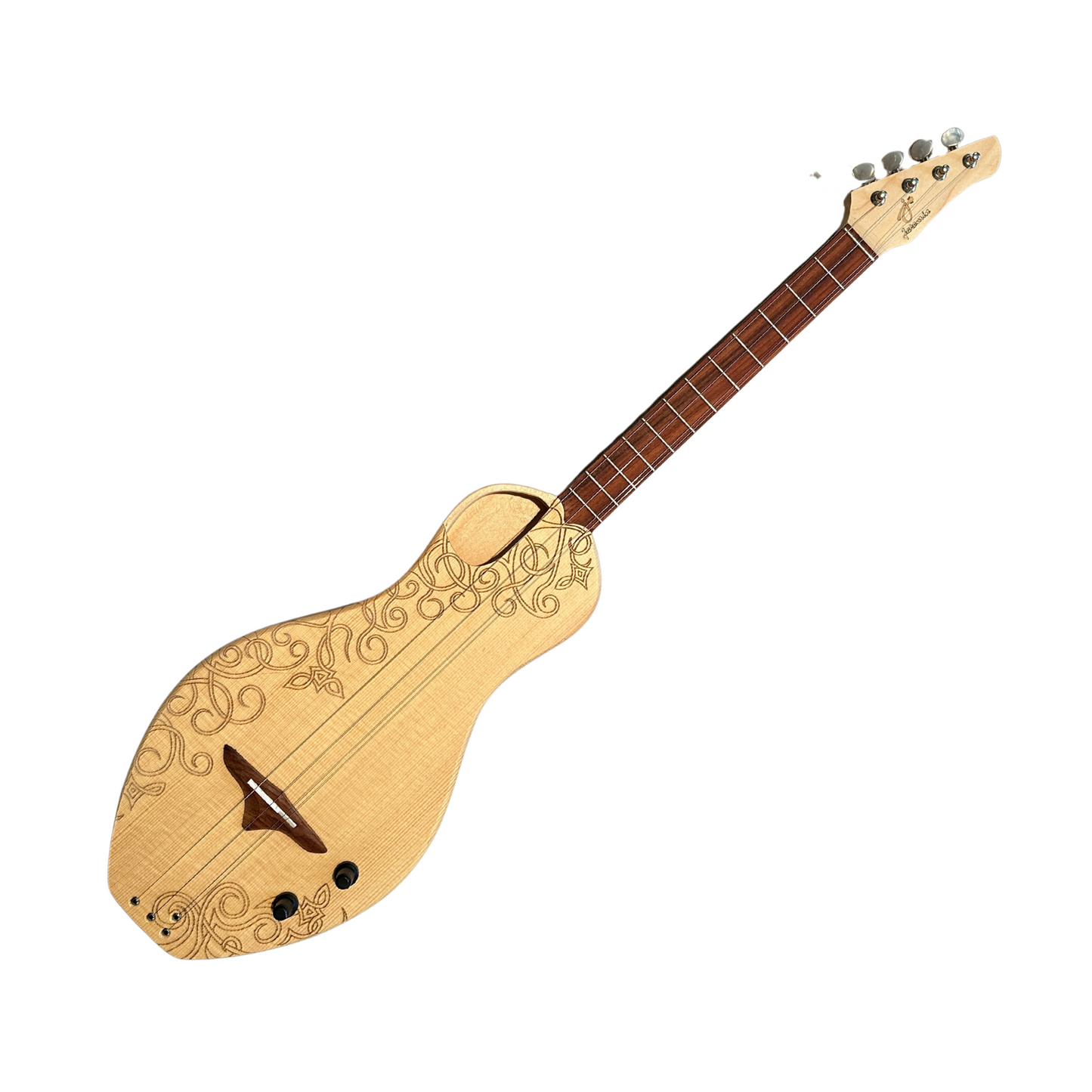 Chromatic Boondocker Celtic Rosewood + Spruce Dulcimer Electric/Acoustic