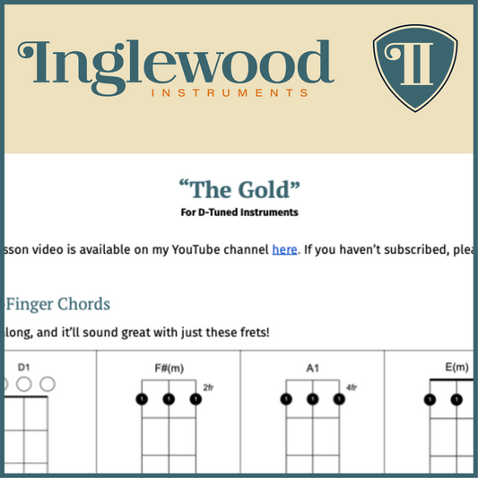 "The Gold" Dulcimer TAB Chord Guide