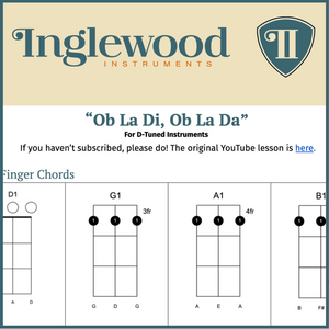 "Ob La Di, Ob La Da" Dulcimer Chord Guide